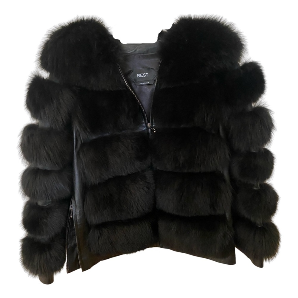 Faux fur coat